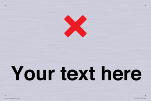 Custom plain background, red cross sign